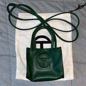 TEFLAR SMALL SHOPPING BAG IN GREEN